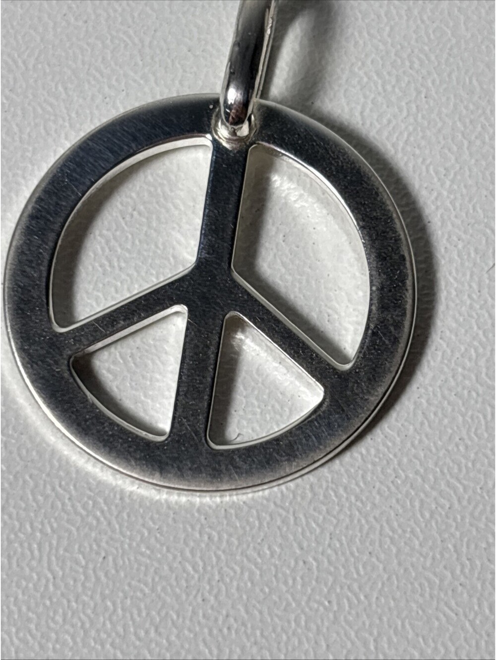 Peace Symbol 925 Sterling Charm - Picture 3 of 7